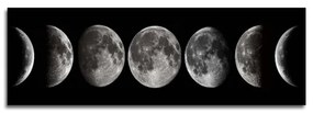 Fali festmény vászonon 50x120 cm holdfázisok