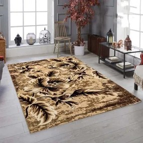 Stefánia virágmintás szőnyeg 200 x 300 cm barna bézs