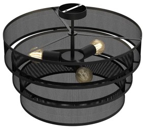 Csillár GLUM 3xE27/60W/230V fekete