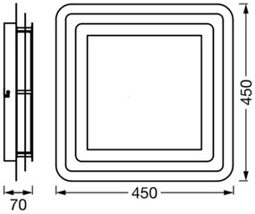 Ledvance - LED Mennyezeti lámpa ORBIS SPIRAL LED/26W/230V