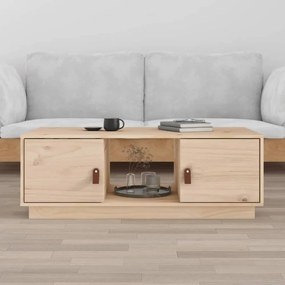 tömör fenyőfa dohányzóasztal 100x50x35 cm