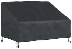 Kerti Pad Borító Fekete 130 x 95 x 40 / 80 cm 210D szövet