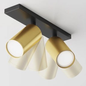 Maytoni C051CL-U-02BMG - Spotlámpa FOCUS 2xGU10/10W/230V arany/fekete