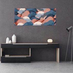 Kép - Japán hullámok (120x50 cm)