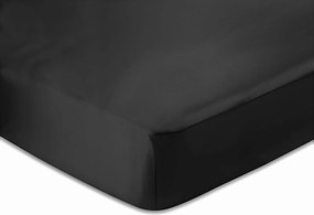 Klara Selyem lepedő 200x220 Fekete