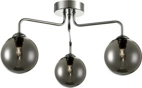 DAR LIGHTING FEY0350-01 FEYA Mennyezeti Csillár Füstös, Csiszolt Króm G9 IP20