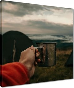 Vászonkép 40x40 Fém túlélő bögre