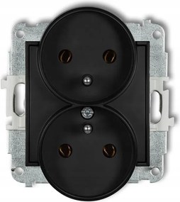 Karlik Mini fekete matt dupla aljzat 12MGPR-2z