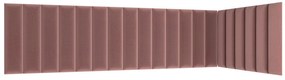Kárpitozott panel 20 db. Quadra 210x90x60 cm (rózsaszín). 1052009