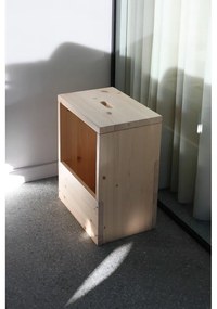 Natúr színű borovi fenyő éjjeliszekrény Grab It – Karup Design