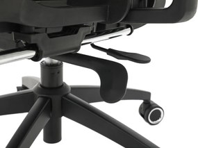 Irodai szék, sötétszürke/fekete, teherbírás 150 kg, VILMER