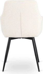 LARISA forgó étkezőszék krém bouclé