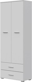 Fun ST-4 180 cm-es szekrény – Fehér oszlop 2 fiókkal