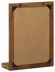 Fürdőszoba Tükör 50x22x70 cm Tömör Fa Újrahasznosított