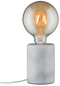 Paulmann 79601 Neordic Nordin asztali lámpa, bura néküli, márvány, fehér, E27 foglalat, IP20