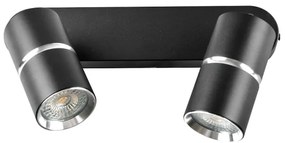 Spotlámpa BAMBOO 2xGU10/10W/230V fekete