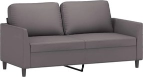 vidaXL 2 személyes szürke műbőr kanapé 140 cm