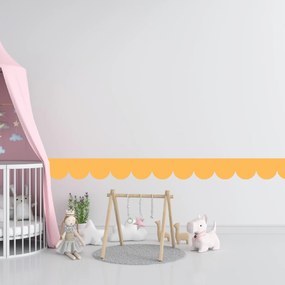 PIPPER. Textil öntapadó tapéta - Mini Ív - Sárga szín Szín: Sötét