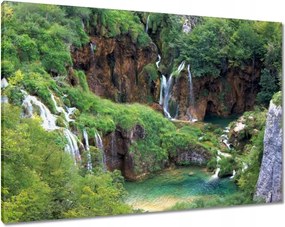 Vászonkép 100x70 Magasabbra a vízesésnél