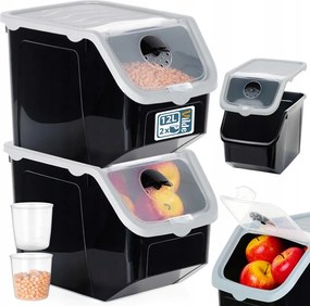 2x Tárolóedény Zöldség Gyümölcs hagyma burgonya fokhagyma konyhai tárolás