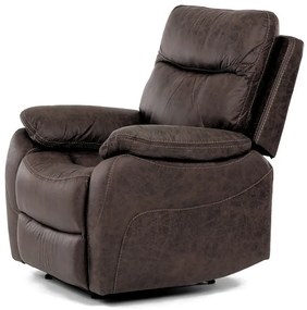 Relax fotel vezeték nélküli elektromos vezérléssel, barna vintage szövettel. TV-4094 BR3