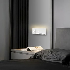 Immax 08285L-LED fali lámpa polccal, USB és vezeték nélküli töltővel, LED/3W/230