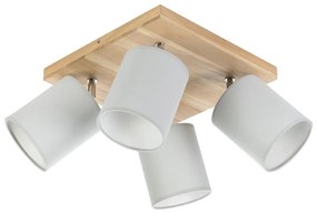 Spot-Light DO56845474 - APRILLIA mennyezeti spotlámpa 4xE27/25W/230V fenyő