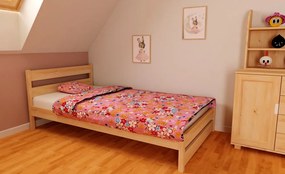 Kamilla fenyő ágykeret 140x200 + ajándék ágyráccsal