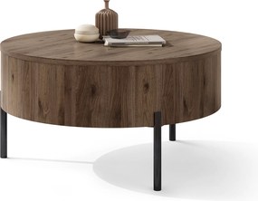 Mazzoni FRIDA Elegáns Diófa – MODERN DOHÁNYZÓASZTAL FELHAJTHATÓ LAPPAL ÉS TÁROLÓVAL