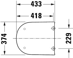 Duravit 28210000 - WC-ülőke D-CODE 37,4x43,3 cm fehér