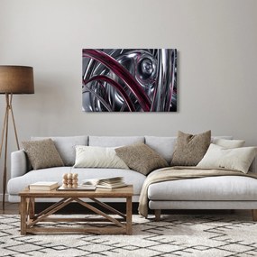 Szürke absztrakció kép (90x60 cm)