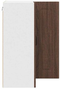 Fali konyhaszekrény ajtóval Barna Tölgy 57 x 57 x 80 cm Faanyag