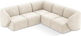 Bézs zsenília sarokkanapé Lani – Makamii