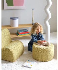 Zöld buklé gyerek puff – Wigiwama