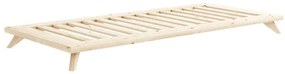 Borovi fenyő egyszemélyes ágy ágyráccsal 90x200 cm Senza – Karup Design