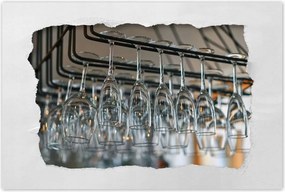 Poszterek 90x60 Függő poharak a bárban