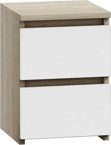 M2 MIX éjjeliszekrény, fehér- sonoma