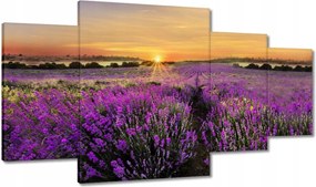 Vászonkép 160x90 Levendula naplemente