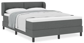 Boxspring Ágy Matrac Vaskos Szürke 160x200 cm Szövet