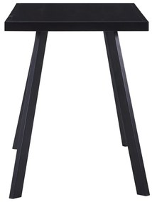 fekete edzett üveg étkezőasztal 120 x 60 x 75 cm