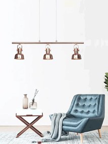 Függőlámpa retro stílusban, fém, rose gold, AVIER TYP 4