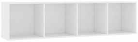 fehér könyv-/TV-szekrény 143 x 30 x 36 cm