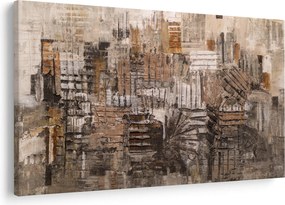 Kép - absztrakció barna tónusokkal (90x60 cm)