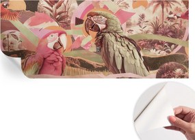 Öntapadós tapéta Divatos 3D fali ragasztó Trópusi madarak 250x104 cm