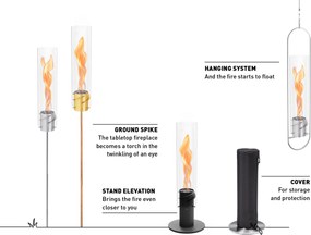 Spin 1500 Black - asztali biokandalló ezüst - Höfats