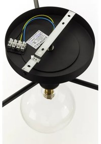 Jupiter 2034 - Felületre szerelhető csillár FIGARO 4xG9/10W/230V fekete/arany/bézs/átlátszó