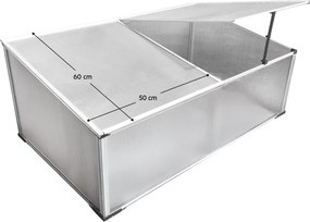 Kerti üvegház/melegágy, polikarbonát, 100x60x30 cm, LENSAR