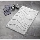 RIDDER LA OLA Csúszásmentes fürdőszobai kilépő szőnyeg, 60x90cm, polyester/szürke (729307)