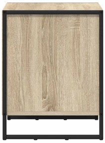 vidaXL Éjjeli asztal fiókkal 2 pcs Sonoma 50 x 39.5 x 50 cm Faanyag