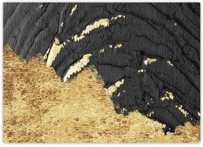 Üveg kép - Arany szerkezet N⁰1 (70x50 cm)